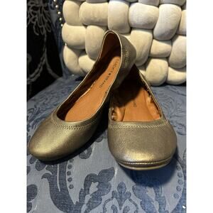 Lucky Brand Gold Ballet Flats Size 8